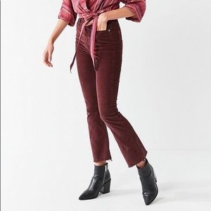 BDG Maroon Kick Flare Pants